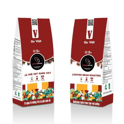 CÀ PHÊ ROVINA GU VIỆT – PHA MÁY – Gói 250g (Nguyên hạt)