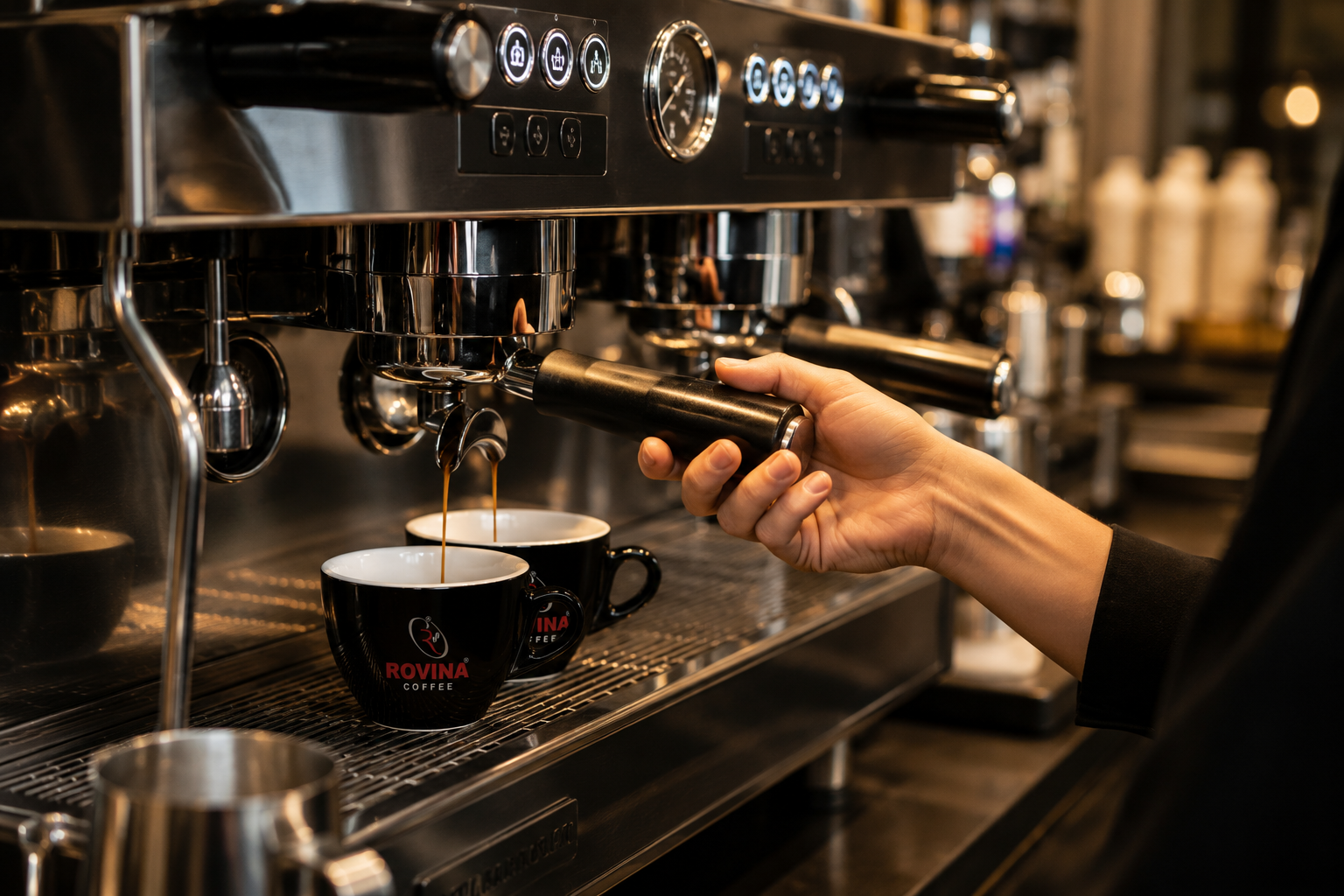 cà phê rang vừa