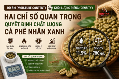 Độ Ẩm (Moisture Content) Và Khối Lượng Riêng (Density): Hai Chỉ Số Quan Trọng Đánh Giá Chất Lượng Cà Phê Nhân Xanh