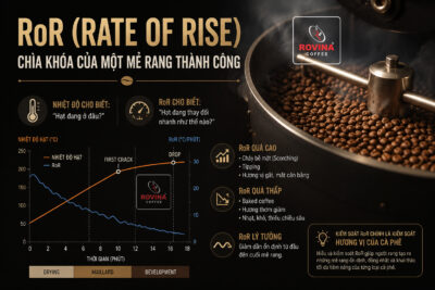 RoR Trong Rang Cà Phê Là Gì? Chìa Khóa Kiểm Soát Chất Lượng Và Hương Vị Mẻ Rang