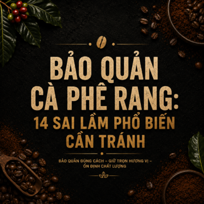 Bảo quản cà phê rang: 14 sai lầm phổ biến làm giảm chất lượng