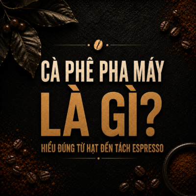 Cà phê pha máy là gì? Hiểu đúng từ hạt đến tách Espresso