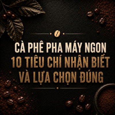Cà phê pha máy ngon – 10 tiêu chí nhận biết và cách lựa chọn đúng chất lượng