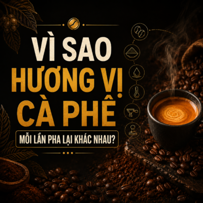 Vì sao hương vị cà phê thay đổi dù cùng một loại cà phê, nhưng mỗi lần pha lại khác nhau?