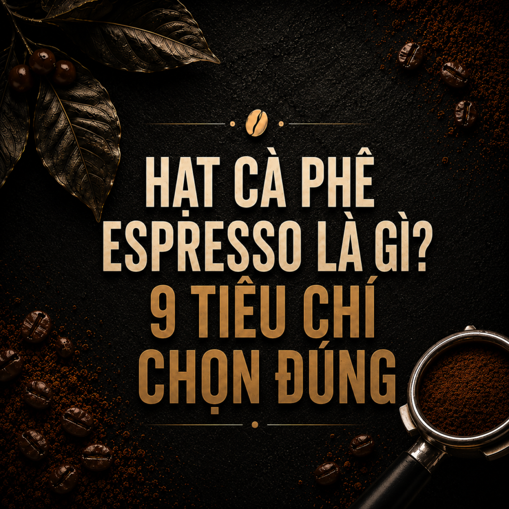 Hạt cà phê Espresso là gì? 9 tiêu chí chọn đúng